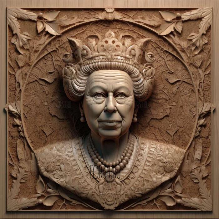 queen elizabeth 3 stl model for CNC